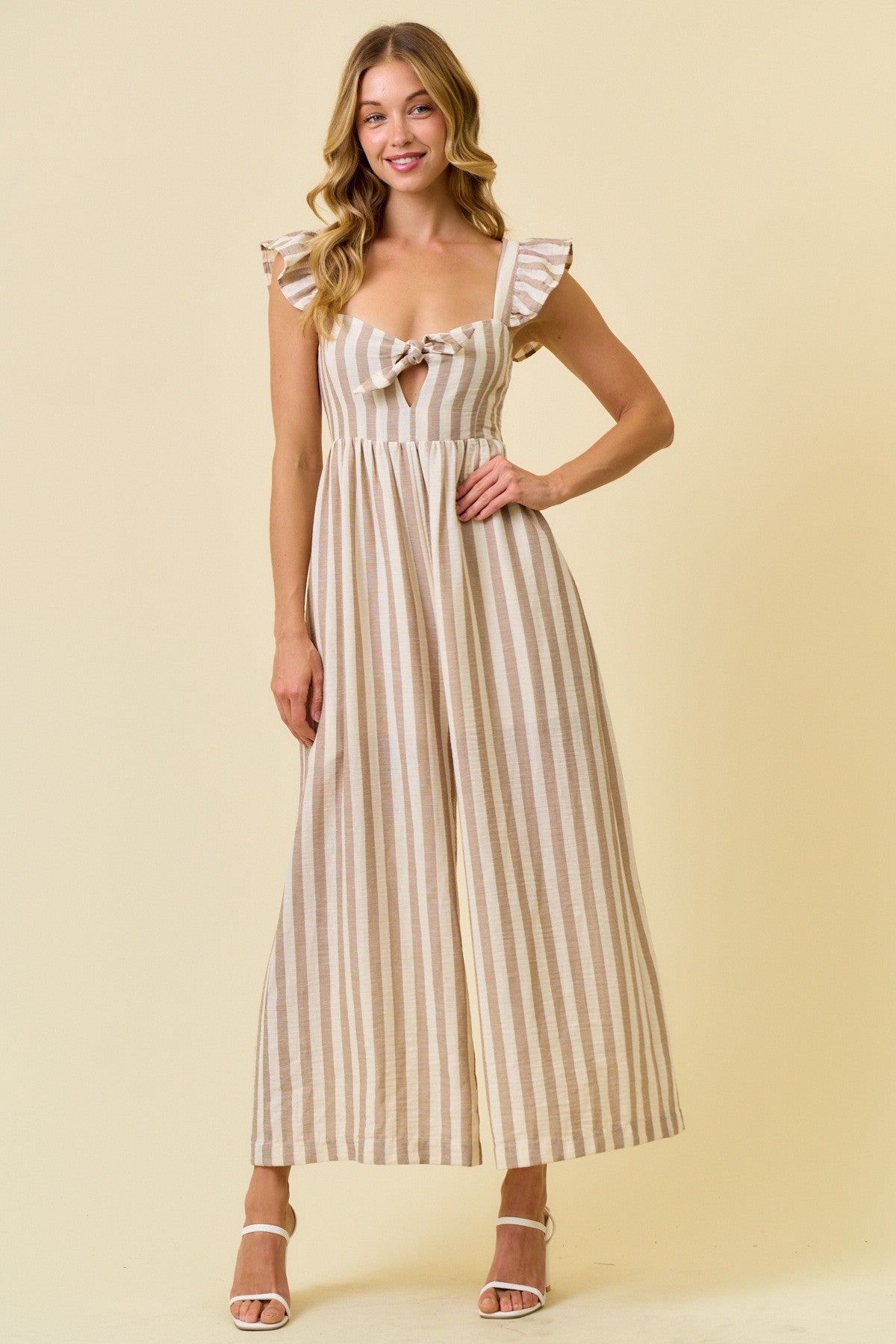 Stripe Wide Leg Jumpsuit