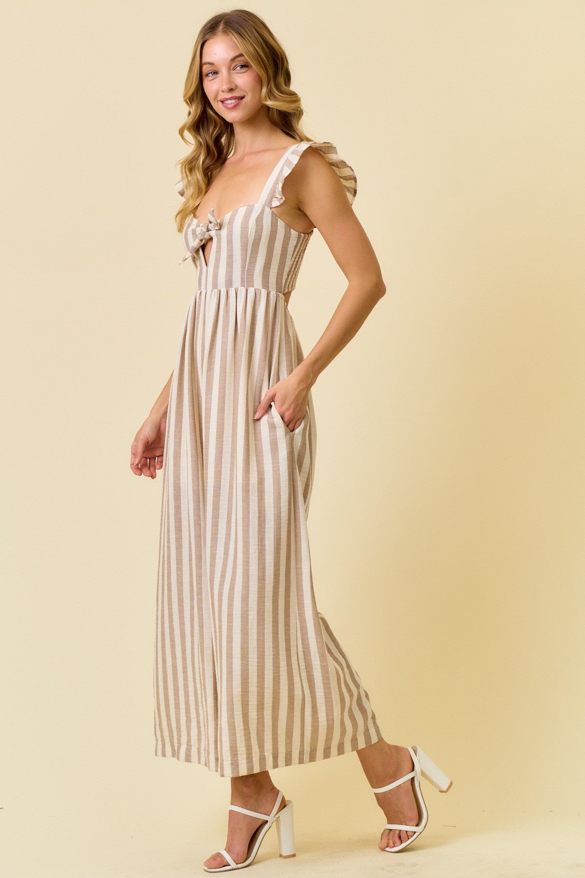 Stripe Wide Leg Jumpsuit