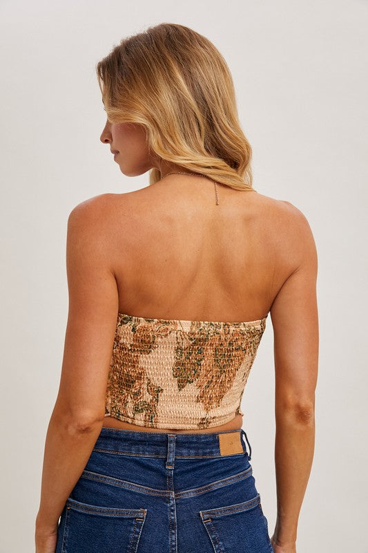 Satin Paisley Bandana Top