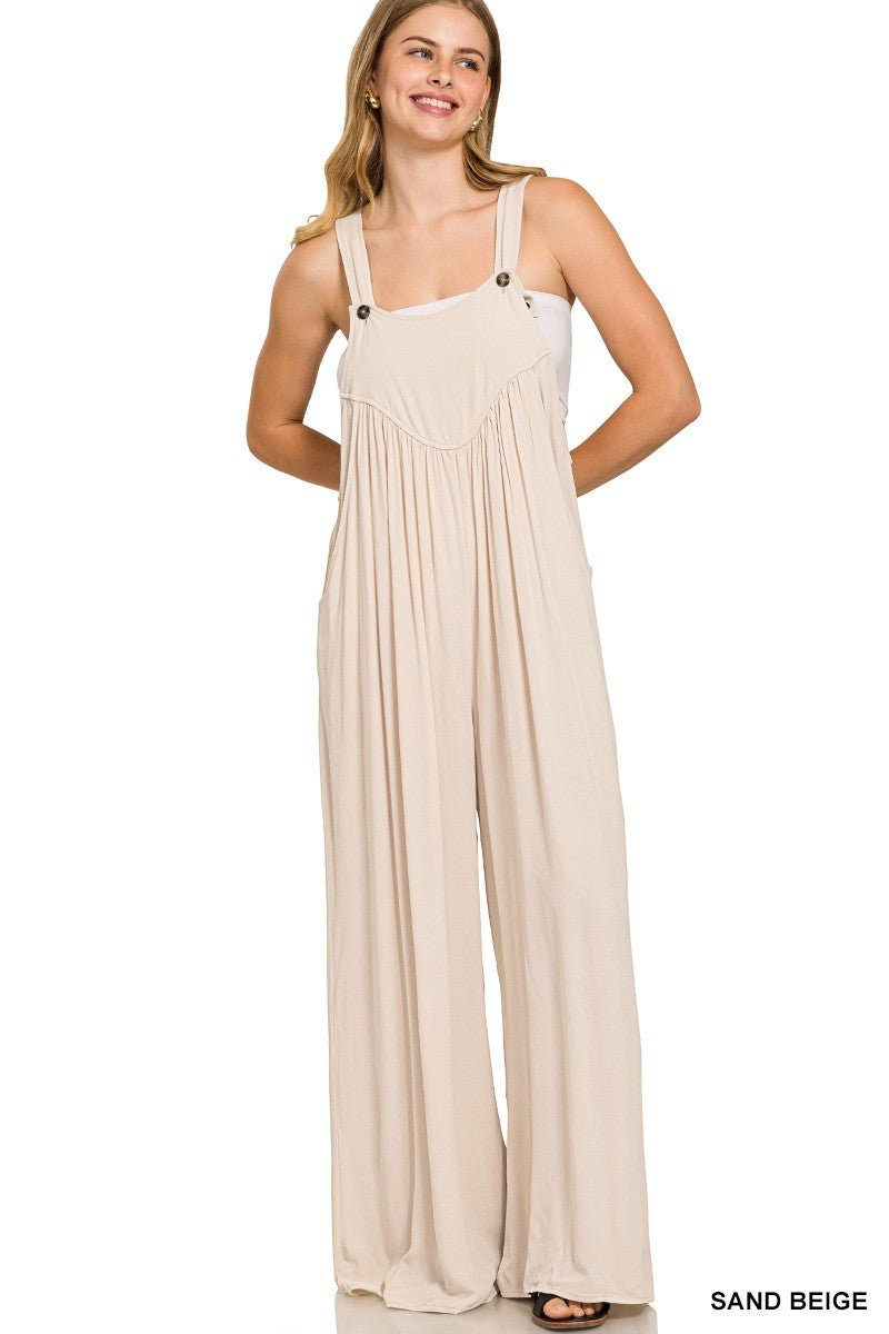 Soft Crepe Overalls