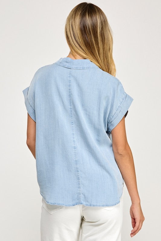 Tencel Button Up Top