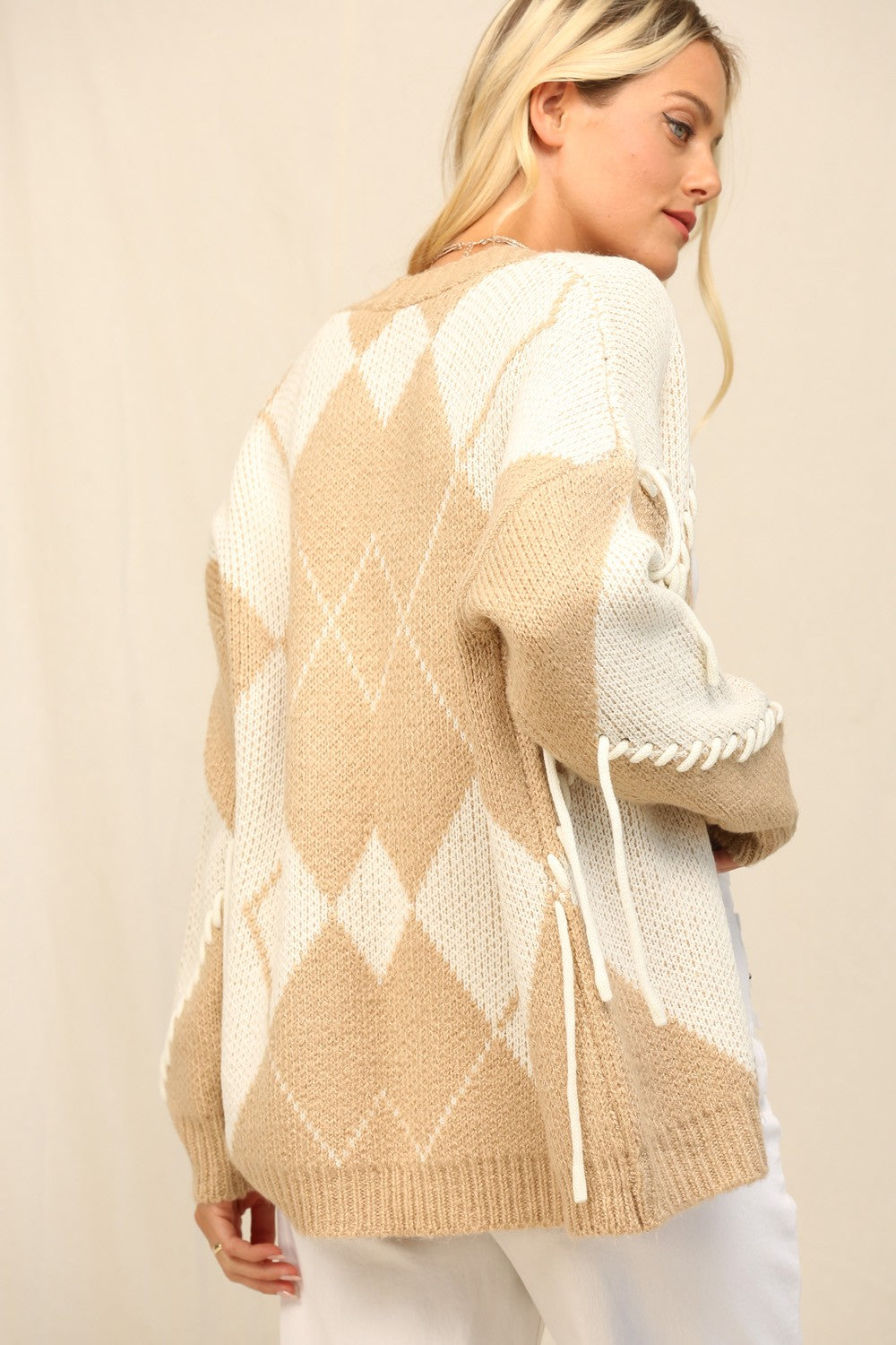 Contrast Stitch Cardigan