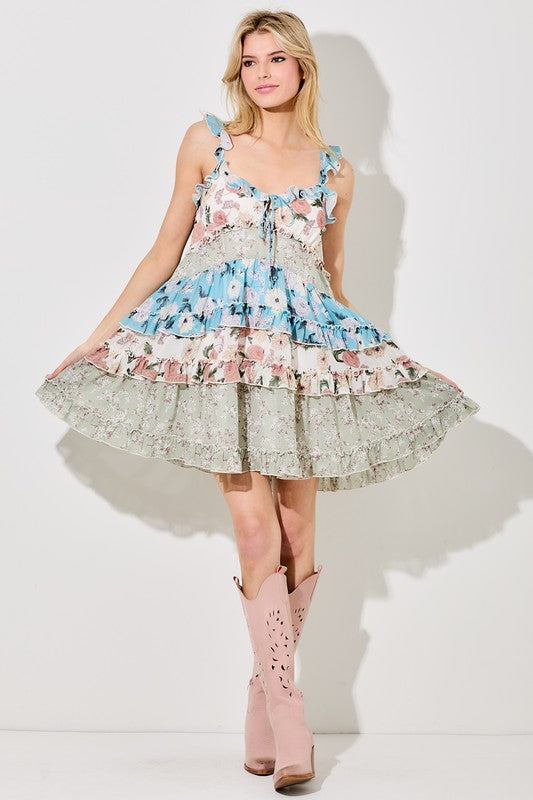 Floral Tiered Dress