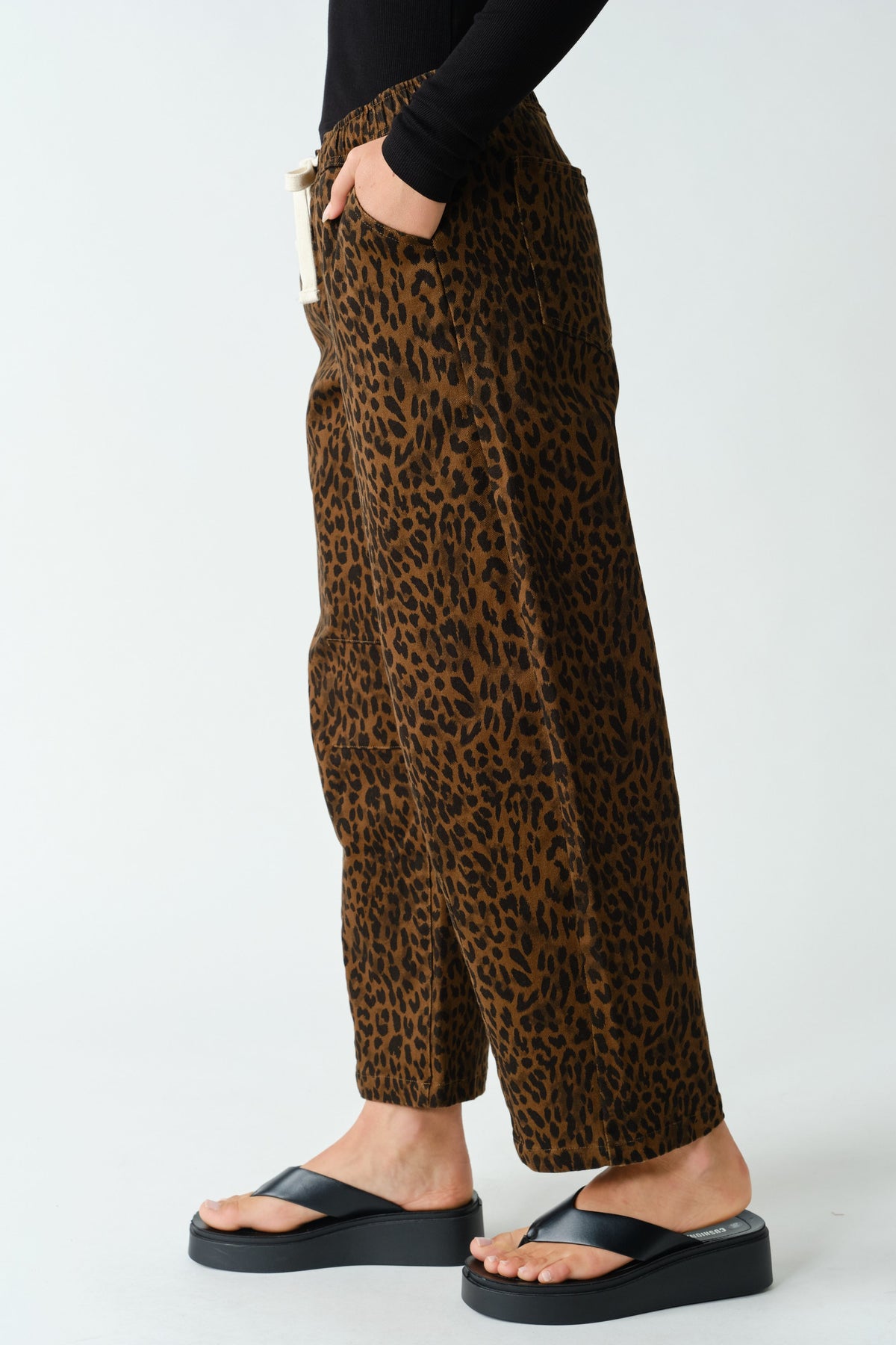 Leopard Wide Leg Pants