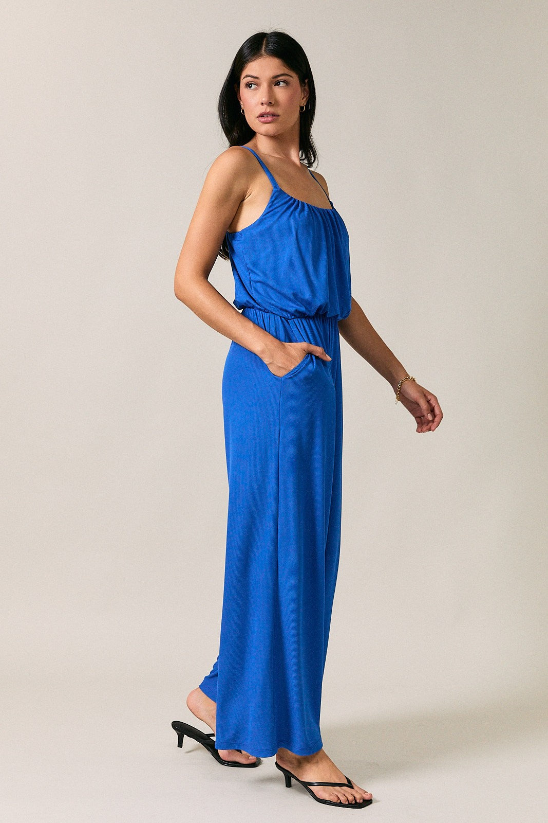 Cobalt Wide Leg Jumpsuit