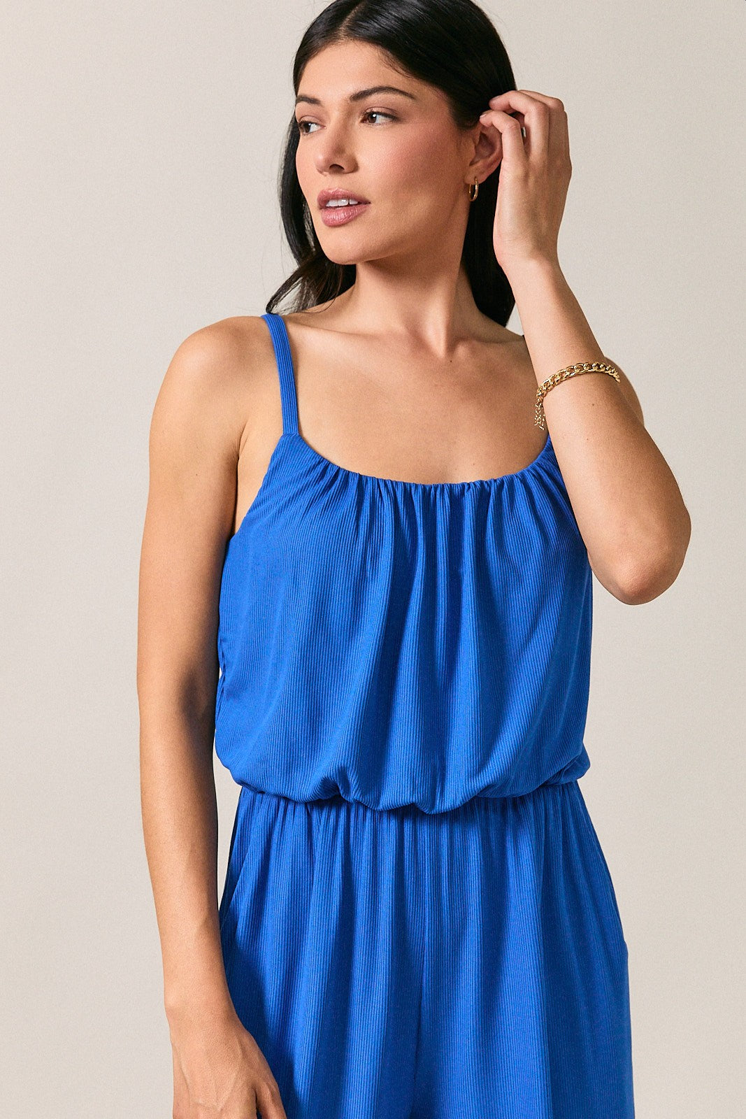 Cobalt Wide Leg Jumpsuit