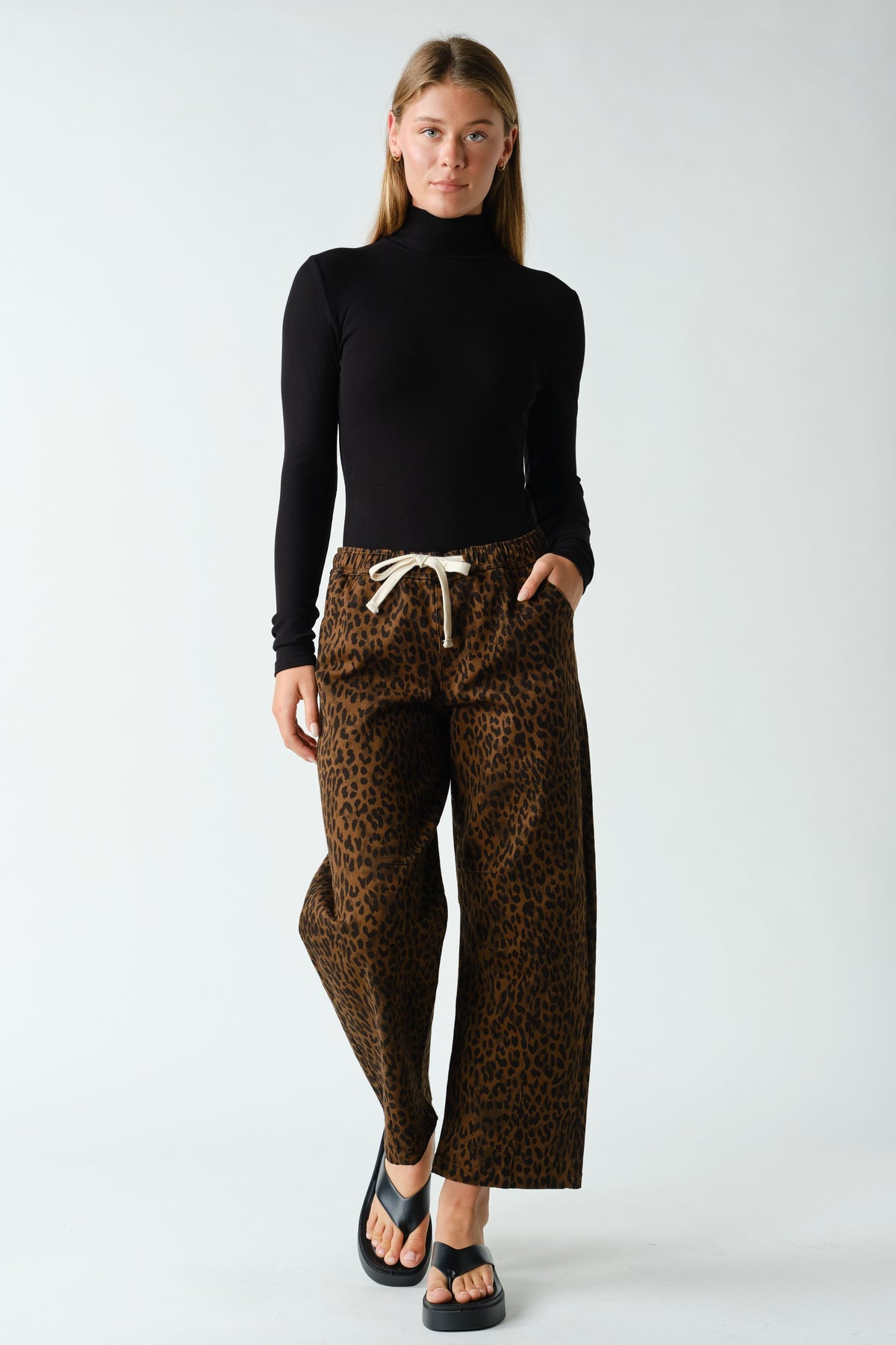 Leopard Wide Leg Pants