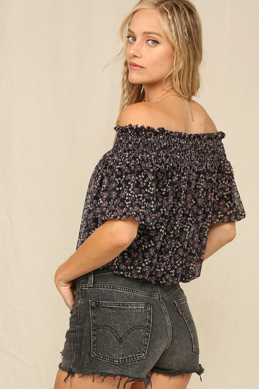 Floral off the Shoulder Top