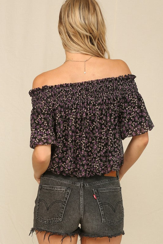 Floral off the Shoulder Top