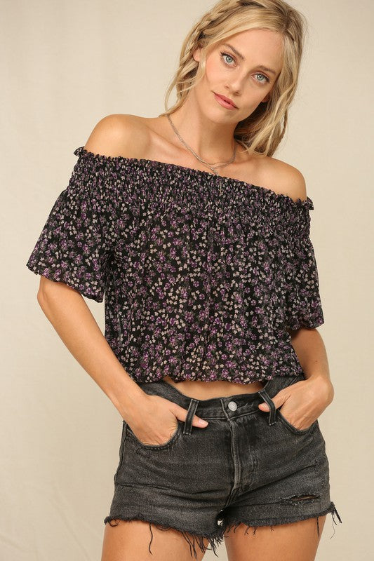 Floral off the Shoulder Top