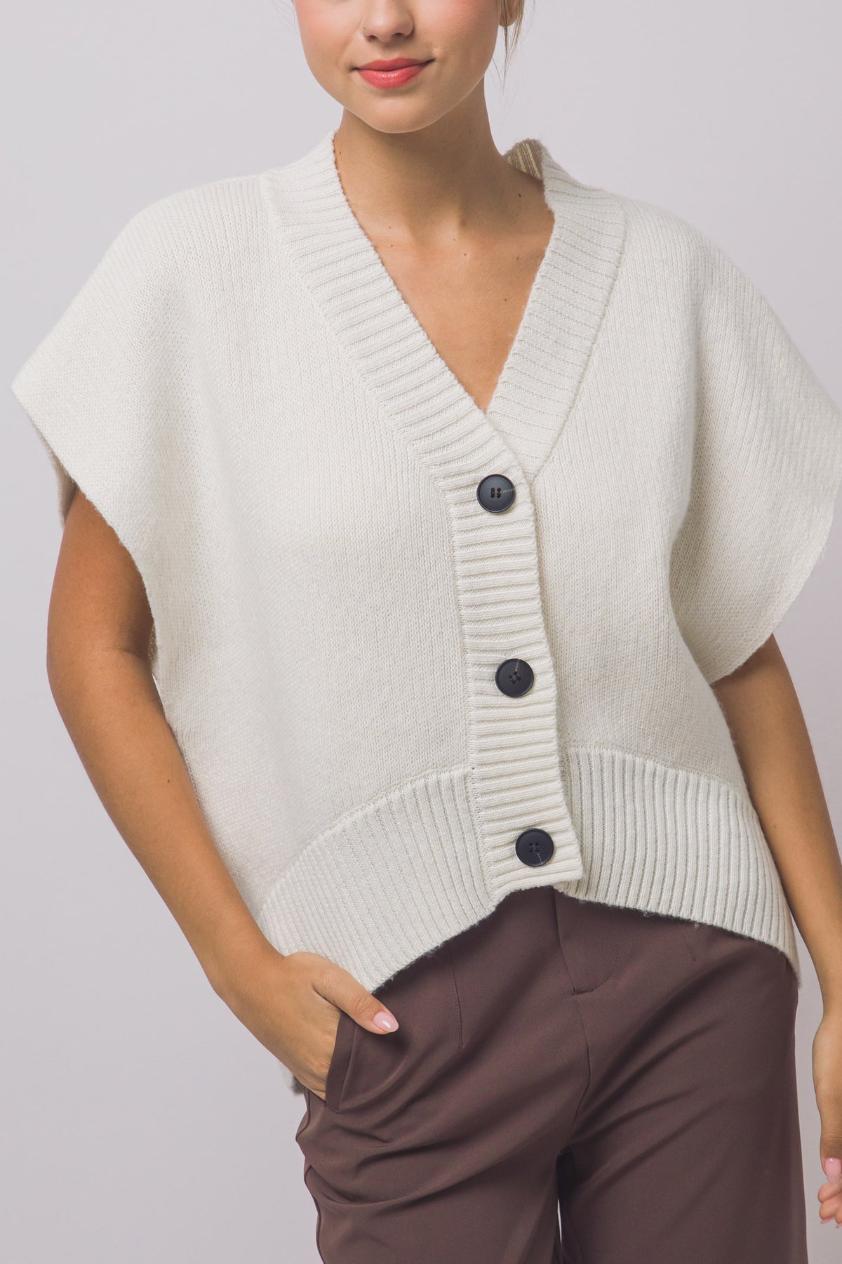 Ivory Sweater Vest