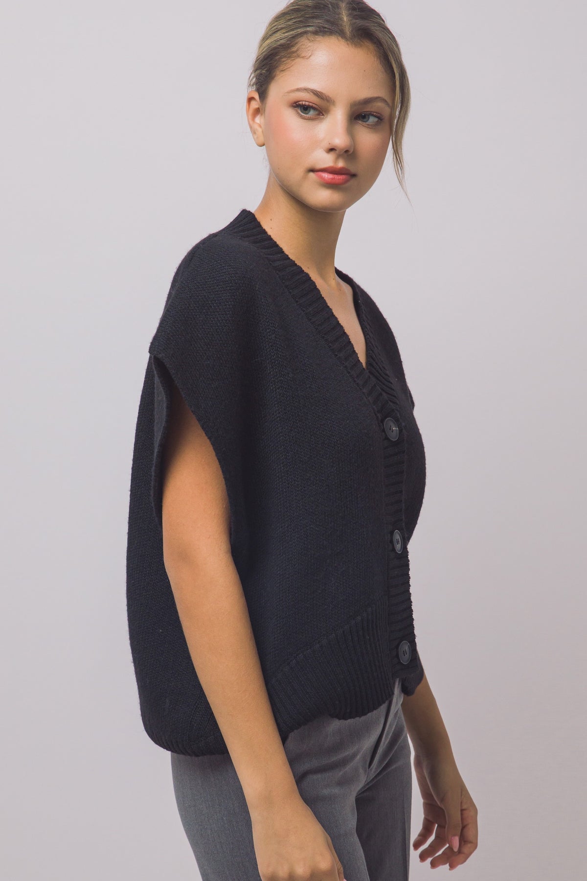 Black Sweater Vest