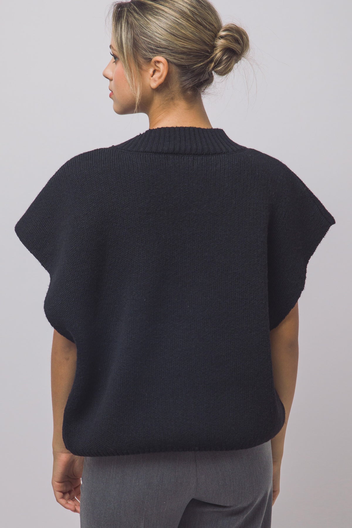 Black Sweater Vest