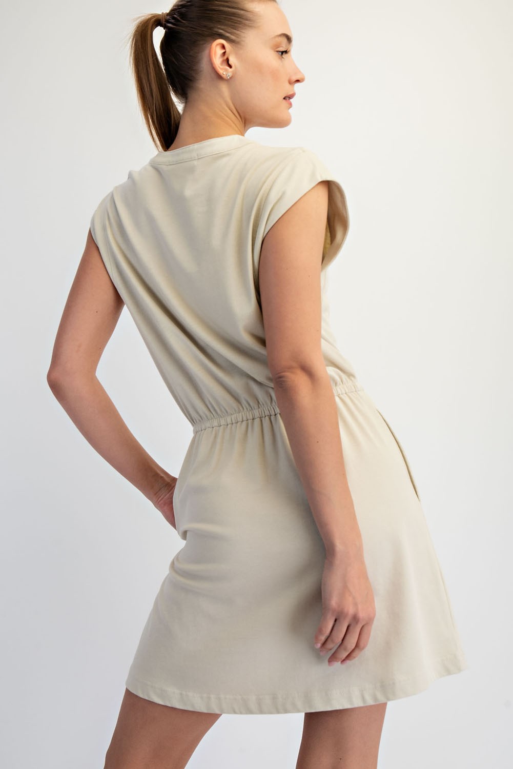 Taupe Mineral Washed Dress