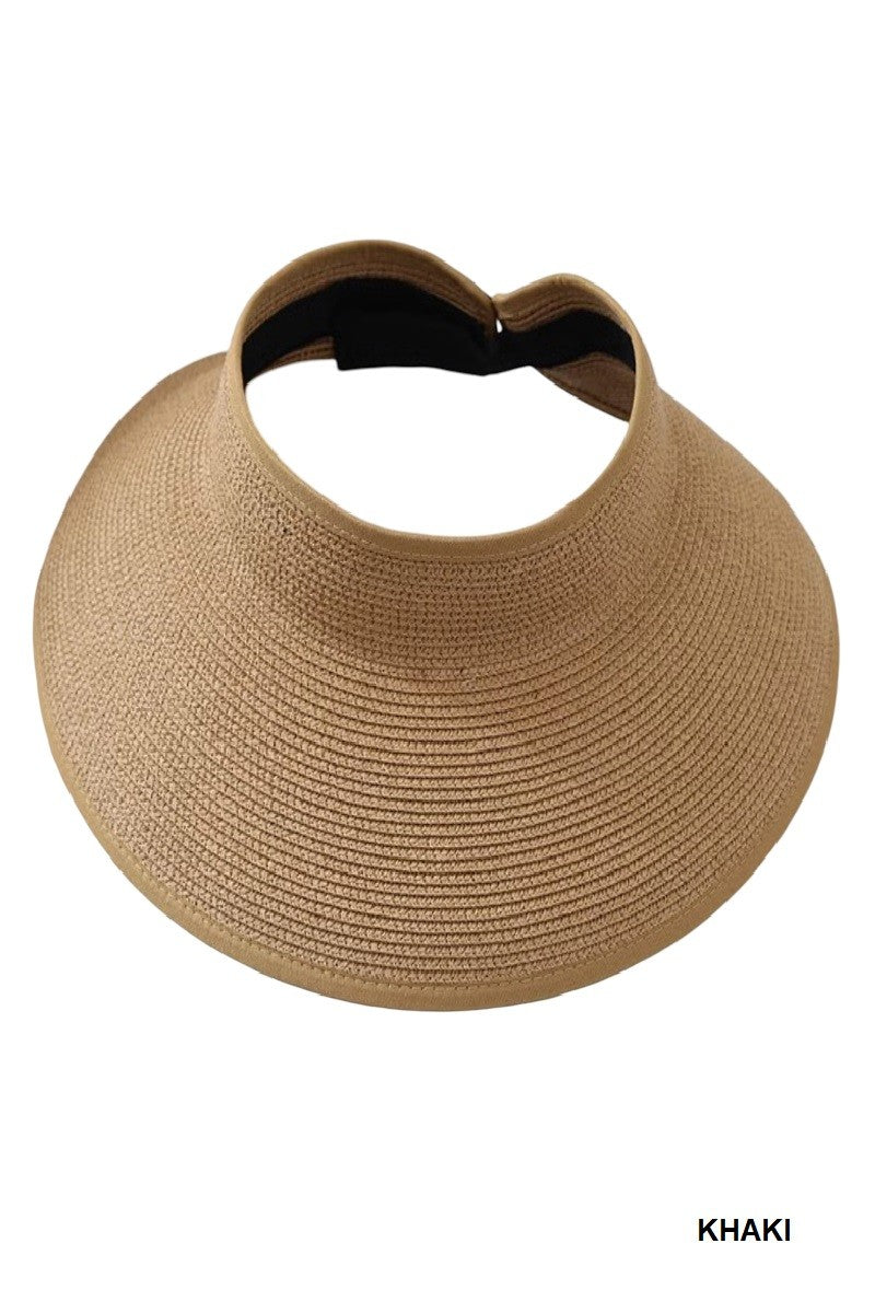 Ponytail Wide Brim Visor