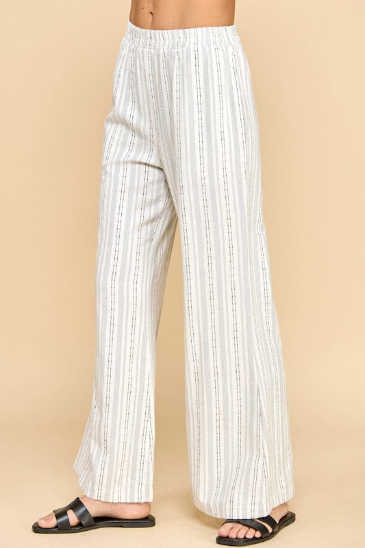 Striped Flare Pants