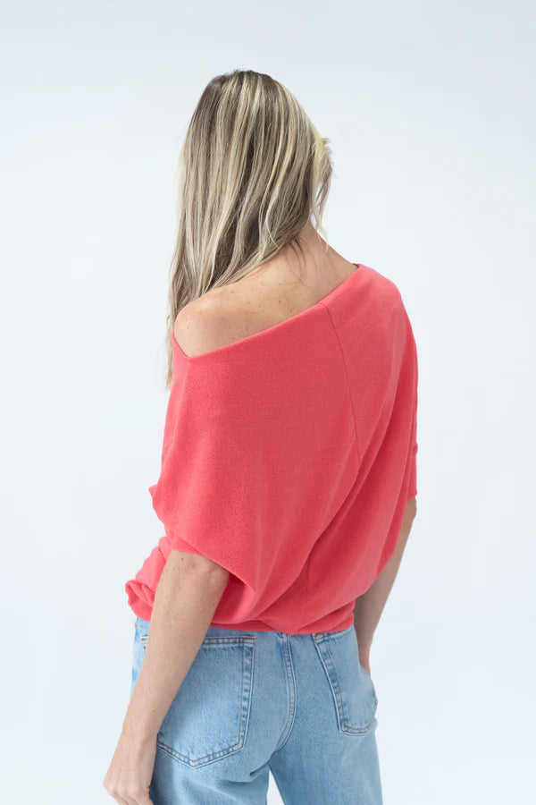 Short Sleeve Anywhere Top - Tangerine