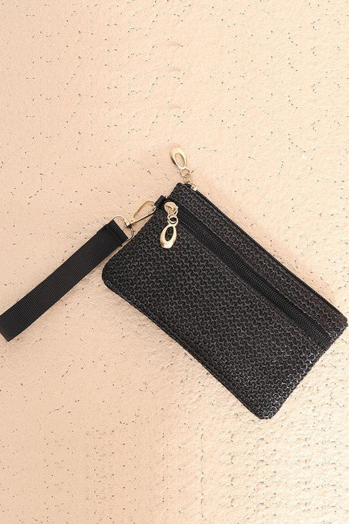 Boho Woven Wristlet